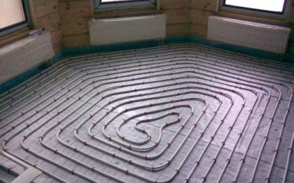 Система опалення водяної теплої підлоги